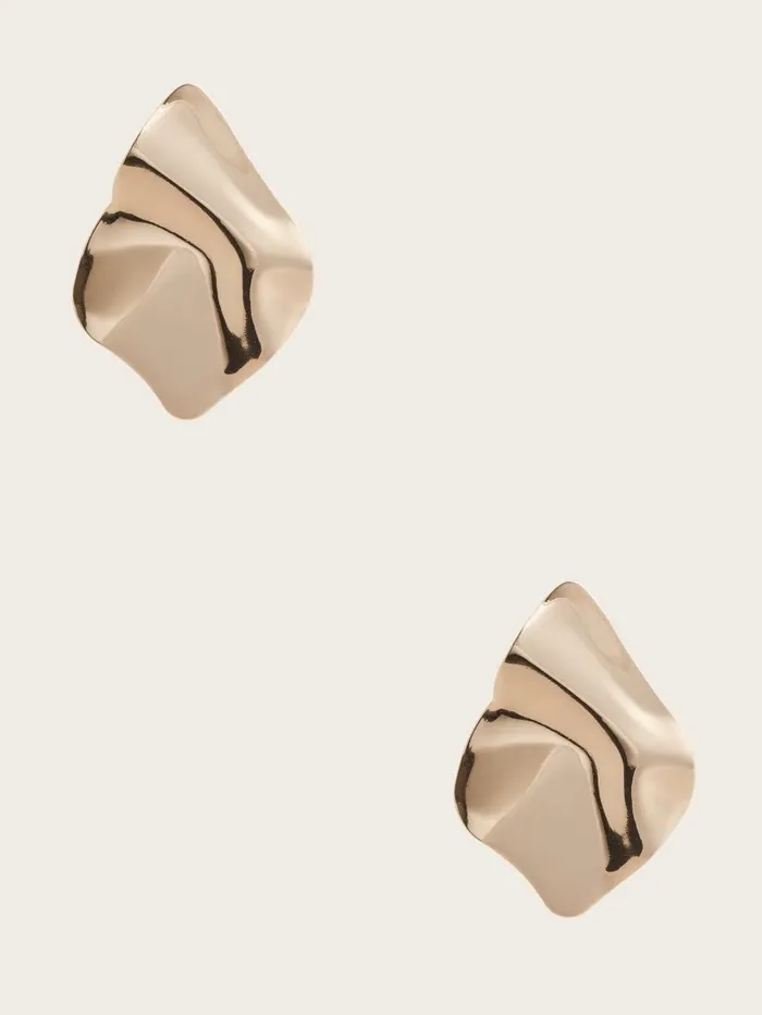 Organic Shield Earring SilverGold Women Jewelry GUESS