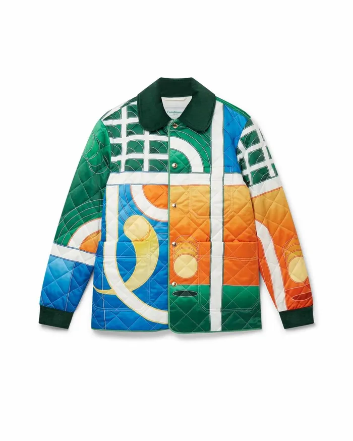 Outerwear Men Casablanca Paris Reve De Tennis Quilted Jacket