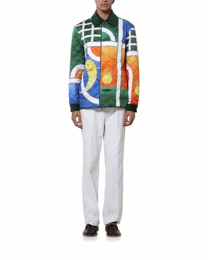 Outerwear Men Casablanca Paris Reve De Tennis Quilted Jacket