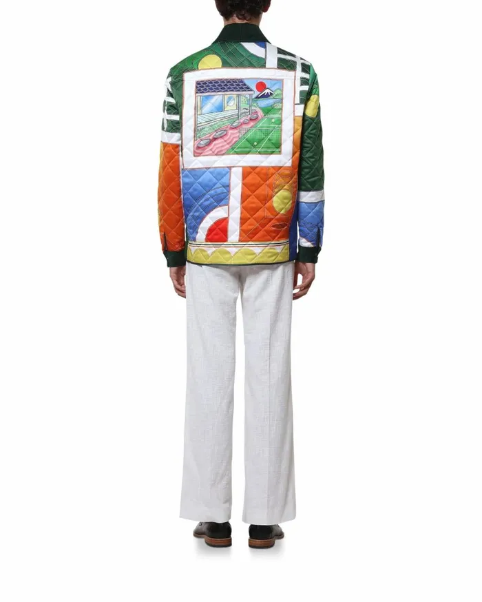 Outerwear Men Casablanca Paris Reve De Tennis Quilted Jacket
