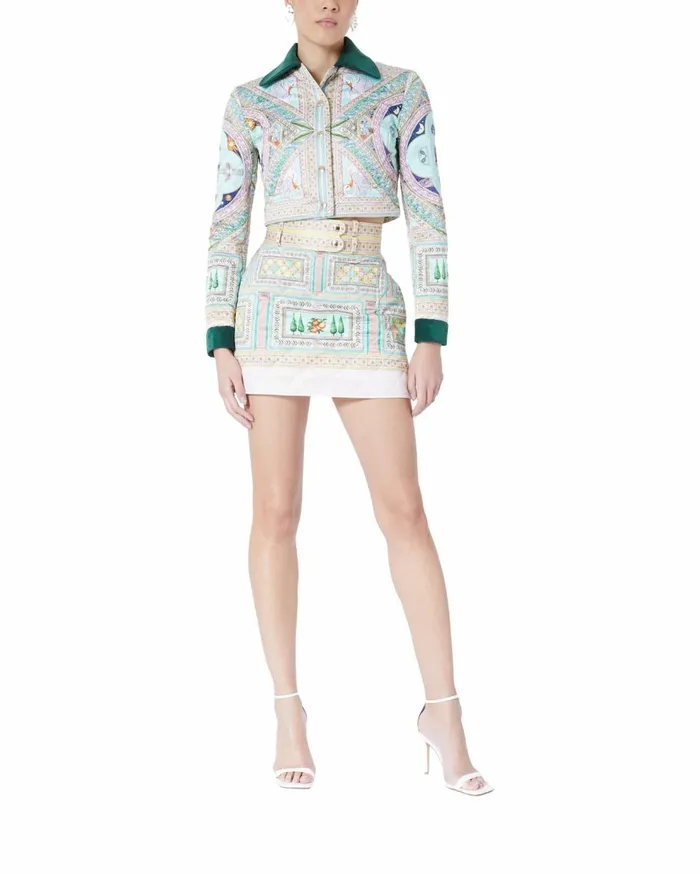 Outerwear Women Casablanca Paris Le Labyrinthe Quilted Cropped Jacket