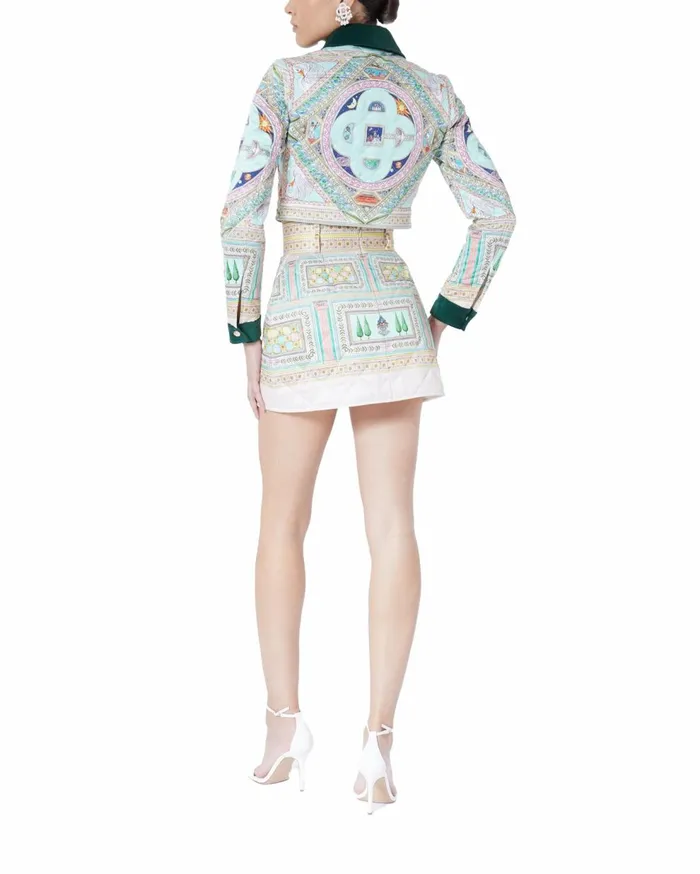 Outerwear Women Casablanca Paris Le Labyrinthe Quilted Cropped Jacket