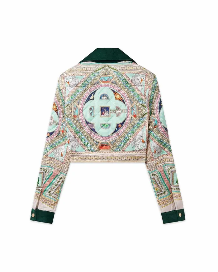 Outerwear Women Casablanca Paris Le Labyrinthe Quilted Cropped Jacket