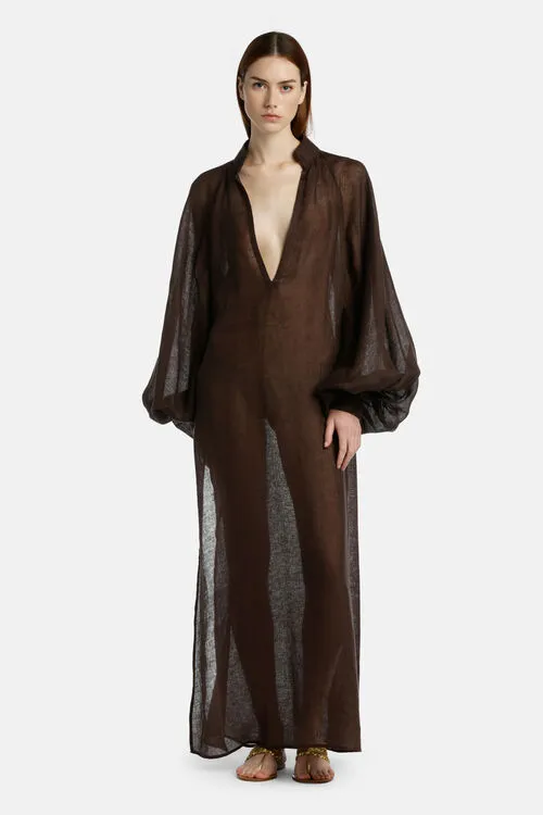 Pacchia Pacchia Chestnut Dresses and Jumpsuits Luisa Spagnoli Women