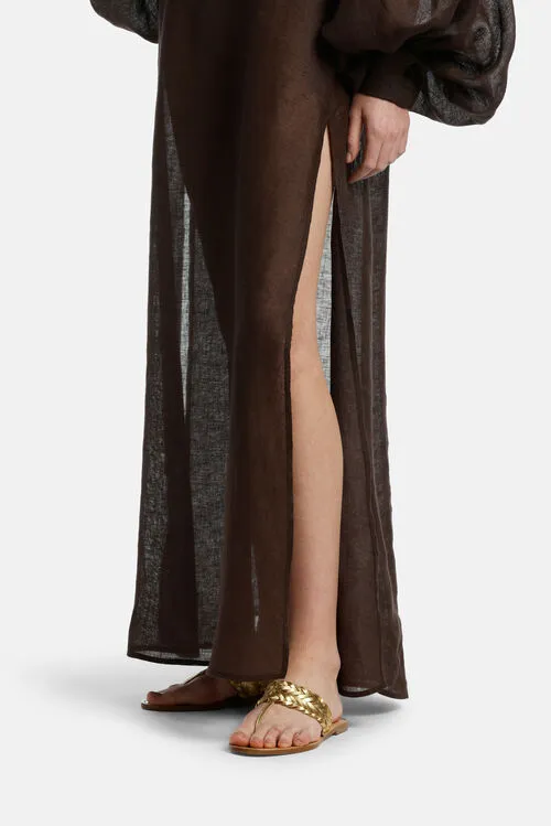 Pacchia Pacchia Chestnut Dresses and Jumpsuits Luisa Spagnoli Women Pacchia Pacchia Chestnut Dresses and Jumpsuits Luisa Spagnoli Women