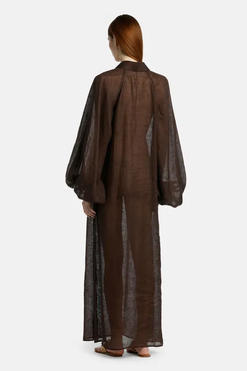Pacchia Pacchia Chestnut Dresses and Jumpsuits Luisa Spagnoli Women Pacchia Pacchia Chestnut Dresses and Jumpsuits Luisa Spagnoli Women