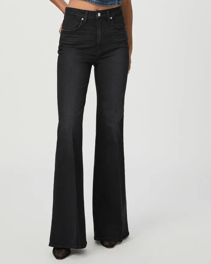 PAIGE Charlie Flare Jean 8211 Midnight Raven Women Flare PAIGE Charlie Flare Jean 8211 Midnight Raven Women Flare