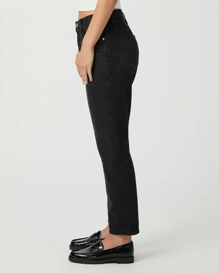 PAIGE Denim Women Billy Crop Straight Jean 8211 Dark Dawn Distressed