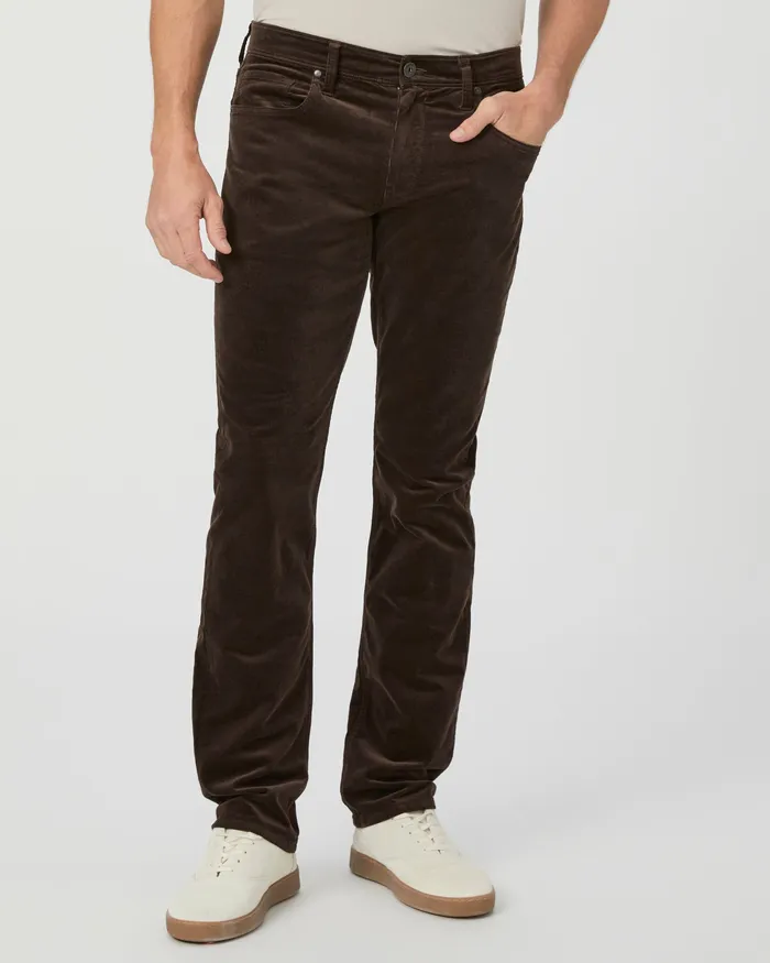Pants and Joggers Federal Slim Straight Pant 8211 Deep Woods Corduroy 8211 PAIGE Men