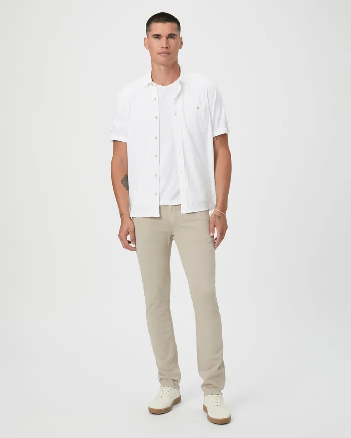Pants and Joggers Men Lennox Slim Pant 8211 Clean Khaki Twill PAIGE
