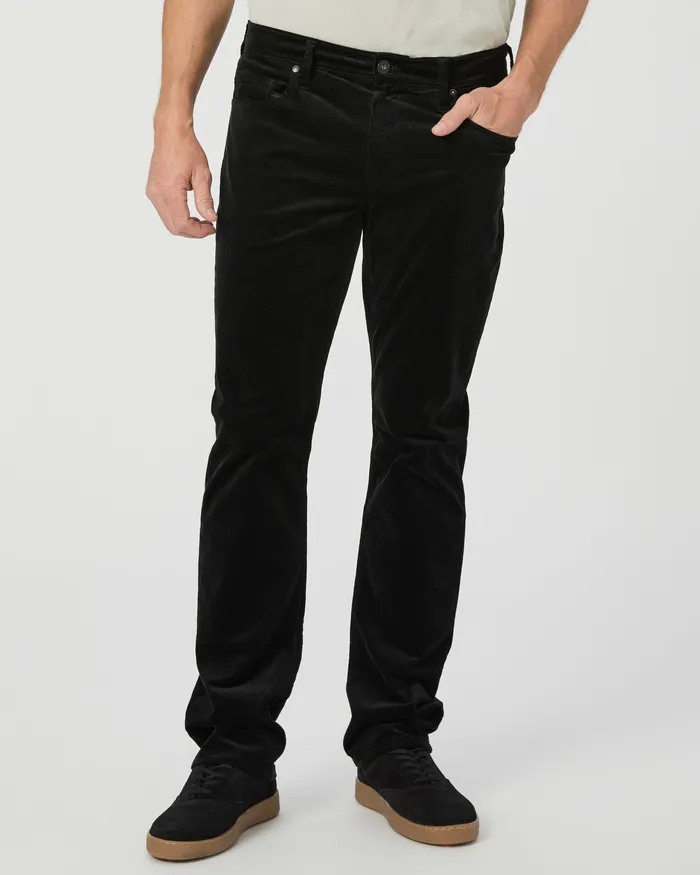 Pants and Joggers PAIGE Men Federal Slim Straight Pant 8211 Black Corduroy