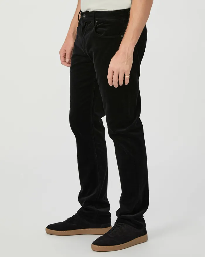 Pants and Joggers PAIGE Men Federal Slim Straight Pant 8211 Black Corduroy