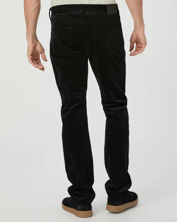 Pants and Joggers PAIGE Men Federal Slim Straight Pant 8211 Black Corduroy