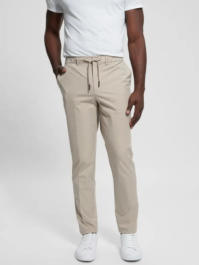 Pants and Shorts TechStretch Chino Pants Pasadena Stone 8211 GUESS Men
