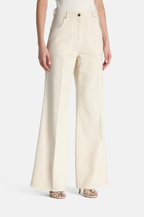 Pants Luisa Spagnoli Women Ali Ali Cream
