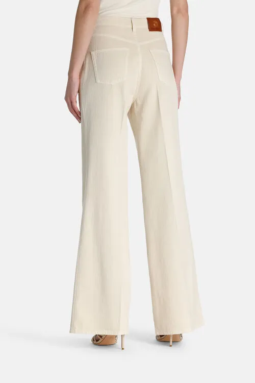 Pants Luisa Spagnoli Women Ali Ali Cream Pants Luisa Spagnoli Women Ali Ali Cream