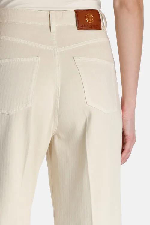 Pants Luisa Spagnoli Women Ali Ali Cream Pants Luisa Spagnoli Women Ali Ali Cream