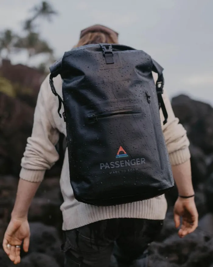 Passenger Backpacks and Bags Tide 25L Recycled Dry Bag Backpack Black Black 8211 WomenMen Passenger Backpacks and Bags Tide 25L Recycled Dry Bag Backpack Black Black 8211 WomenMen
