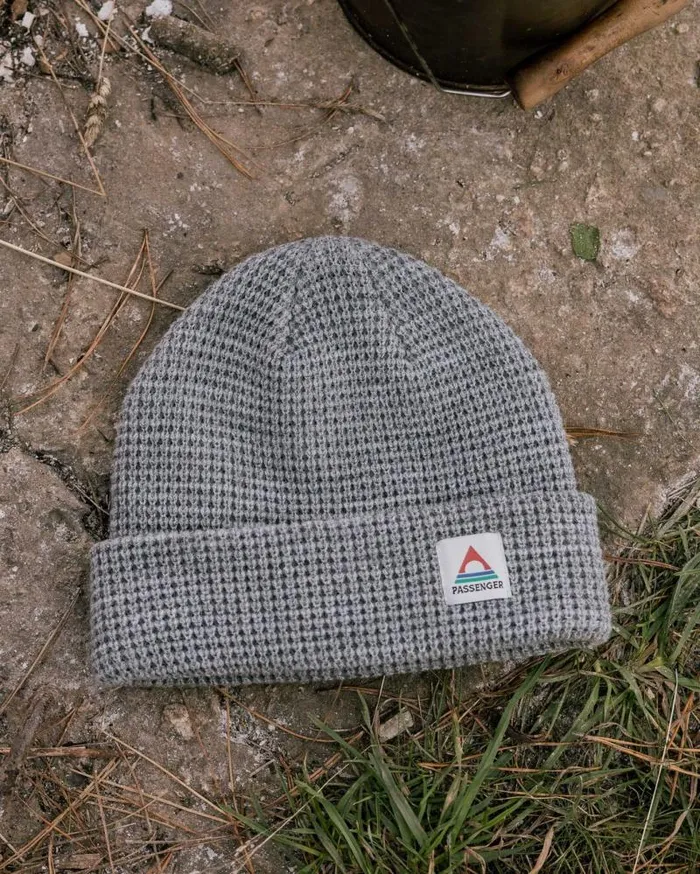 Passenger Beanies Moss Double Layer Recycled Waffle Beanie Grey Marl Grey Marl 8211 WomenMen Passenger Beanies Moss Double Layer Recycled Waffle Beanie Grey Marl Grey Marl 8211 WomenMen