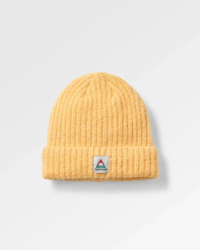 Passenger Beanies Redwood Fleece Lined Recycled Beanie Ochre Yellow Ochre Yellow 8211 WomenMen Passenger Beanies Redwood Fleece Lined Recycled Beanie Ochre Yellow Ochre Yellow 8211 WomenMen