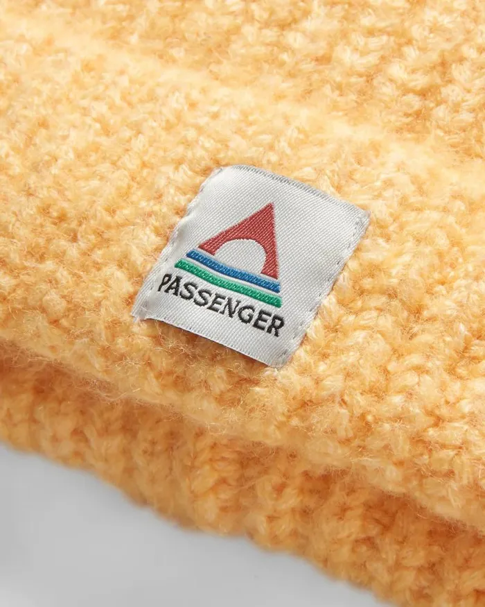 Passenger Beanies Redwood Fleece Lined Recycled Beanie Ochre Yellow Ochre Yellow 8211 WomenMen