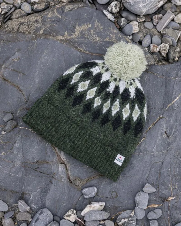 Passenger Beanies Snowdrop Recycled Bobble Hat Khaki Khaki 8211 WomenMen