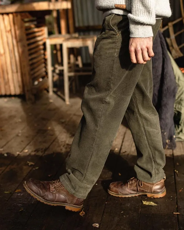 Passenger Bottoms Adventurer Cord Trouser Dusty Olive Dusty Olive 8211 Men