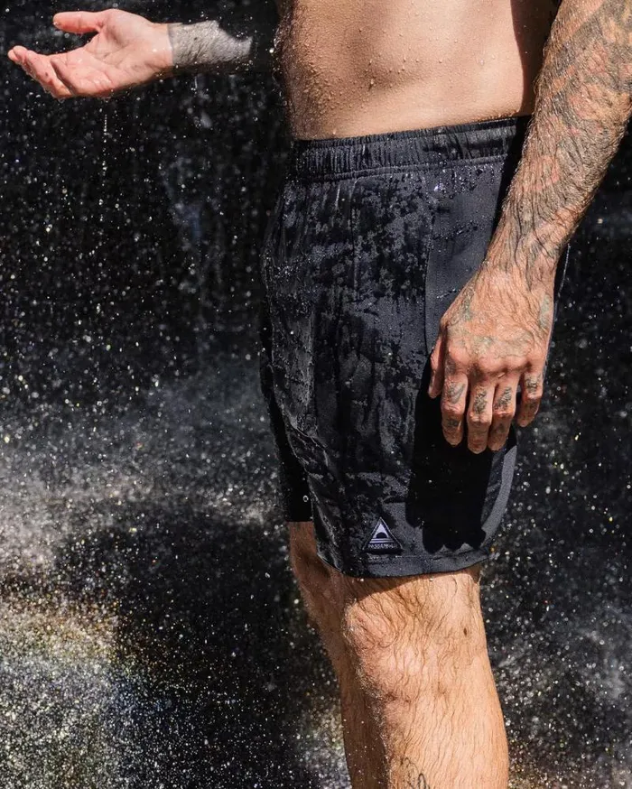 Passenger Bottoms Porto Recycled All Purpose Swim Short Black Black 8211 Men