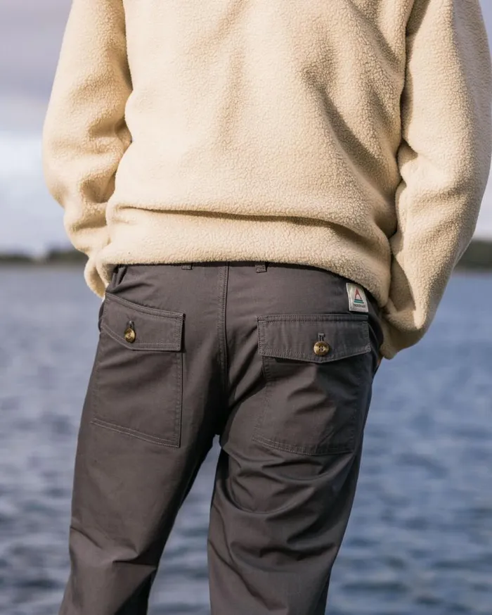 Passenger Bottoms Timeless Crop Trouser Charcoal Charcoal 8211 Men