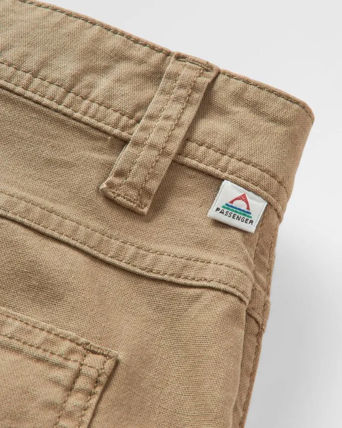 Passenger Bottoms Vantage Organic Cotton Canvas Trouser Biscuit Biscuit 8211 Men