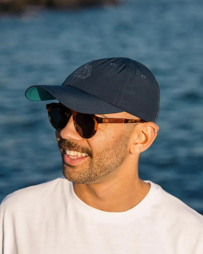 Passenger Caps and Hats Active Recycled 6 Panel Cap Dark Denim Dark Denim 8211 WomenMen Passenger Caps and Hats Active Recycled 6 Panel Cap Dark Denim Dark Denim 8211 WomenMen