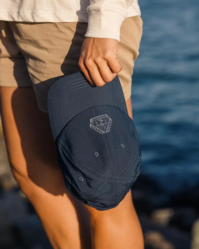 Passenger Caps and Hats Active Recycled 6 Panel Cap Dark Denim Dark Denim 8211 WomenMen