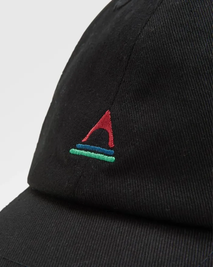 Passenger Caps and Hats Classic Recycled Cotton 6 Panel Cap Black Black 8211 WomenMen