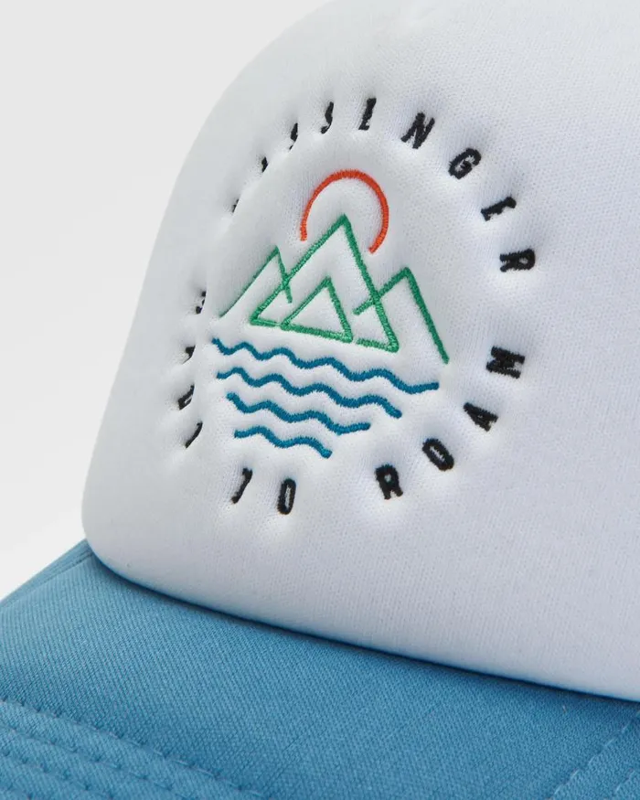 Passenger Caps and Hats Escapism Snapback Trucker Cap BlackMoonlight Blue Blackmoonlight Blue 8211 WomenMen