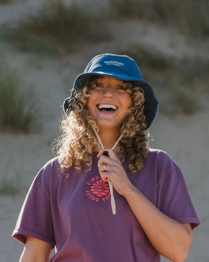 Passenger Caps and Hats Forest Recycled Bucket Hat Ash Blue Ash Blue 8211 WomenMen