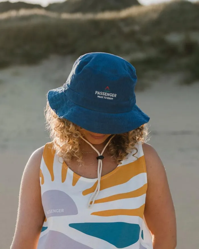 Passenger Caps and Hats Forest Recycled Bucket Hat Ash Blue Ash Blue 8211 WomenMen