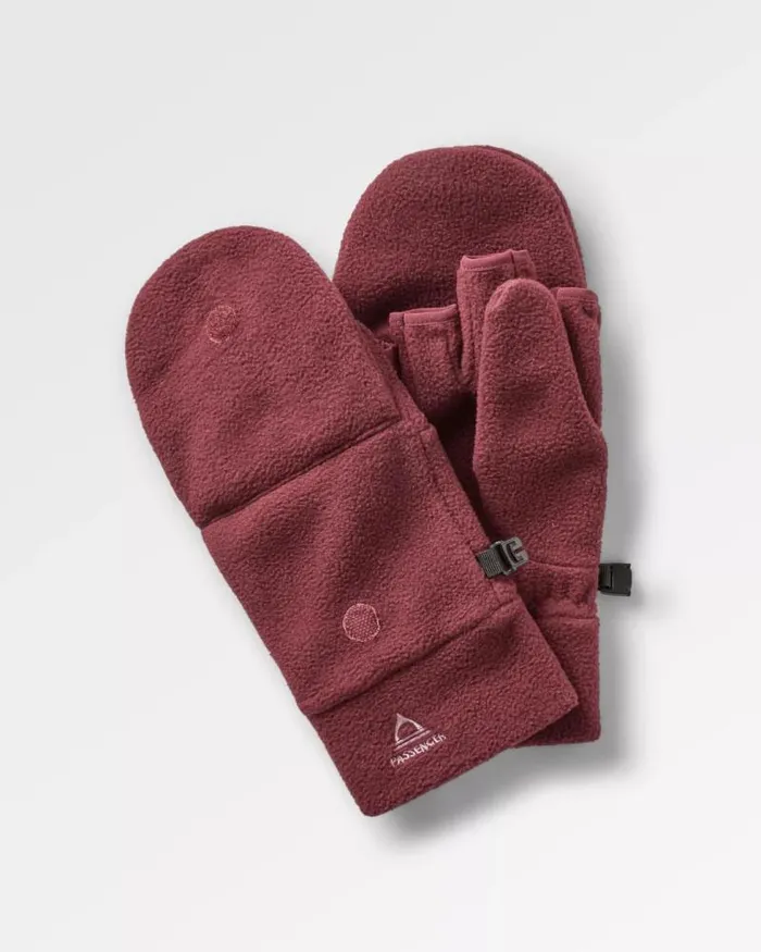 Passenger Gloves Stem Recycled Polar Convertible Mittens Wine Wine 8211 Women