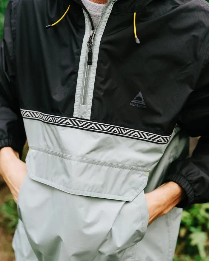Passenger Jackets Flow 12 Zip Recycled Water Resistant Jacket True BlackPistachio True Blackpistachio 8211 Men