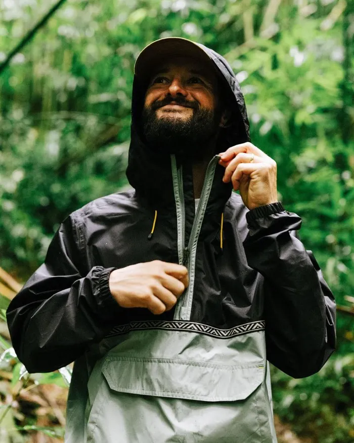 Passenger Jackets Flow 12 Zip Recycled Water Resistant Jacket True BlackPistachio True Blackpistachio 8211 Men