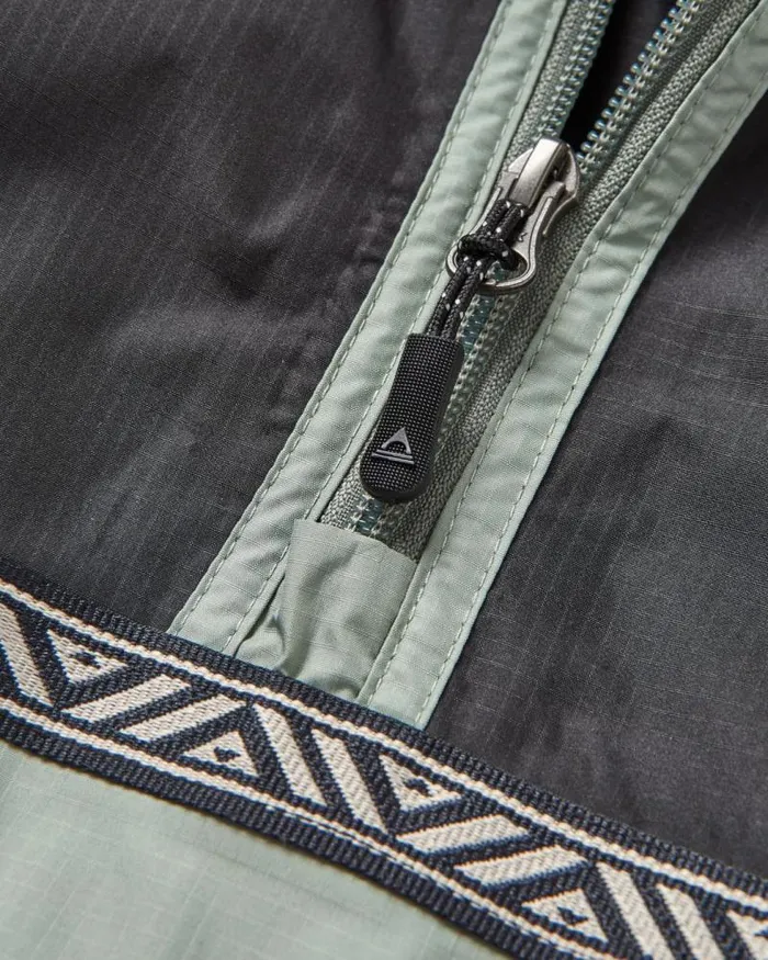 Passenger Jackets Flow 12 Zip Recycled Water Resistant Jacket True BlackPistachio True Blackpistachio 8211 Men