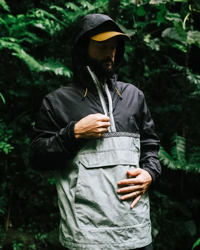 Passenger Jackets Flow 12 Zip Recycled Water Resistant Jacket True BlackPistachio True Blackpistachio 8211 Men