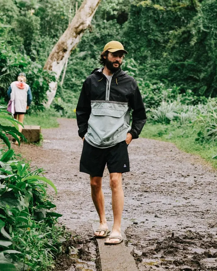 Passenger Jackets Flow 12 Zip Recycled Water Resistant Jacket True BlackPistachio True Blackpistachio 8211 Men