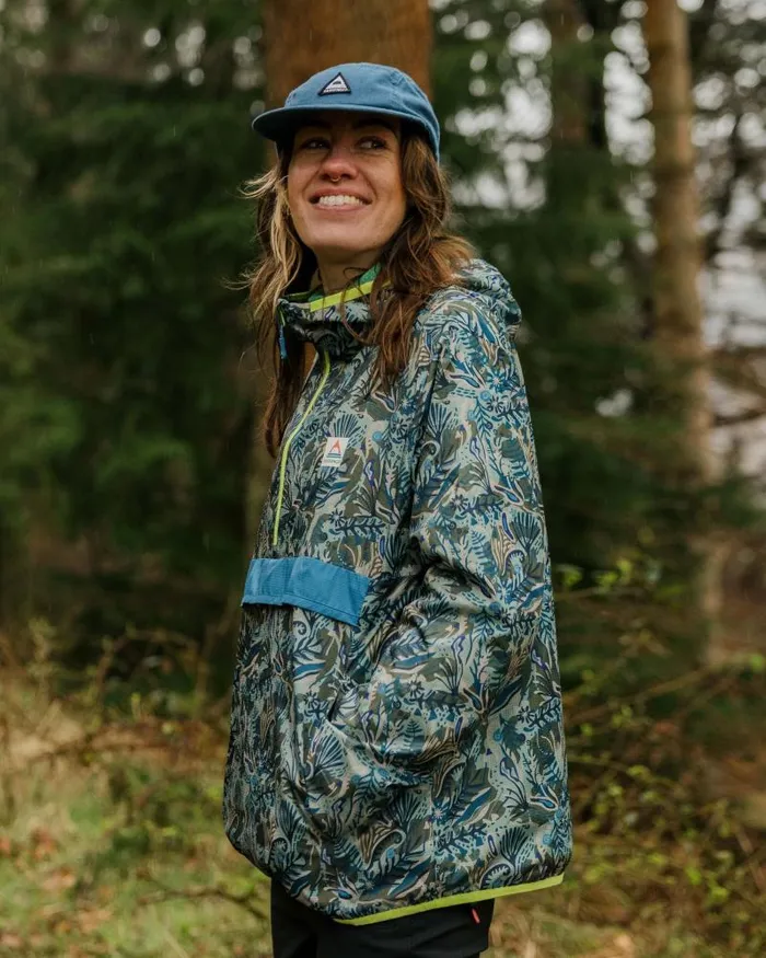 Passenger Jackets Viento Recycled Windshell Smock Abstract Seaweed Pistachio Abstract Seaweed Pistachio 8211 Women