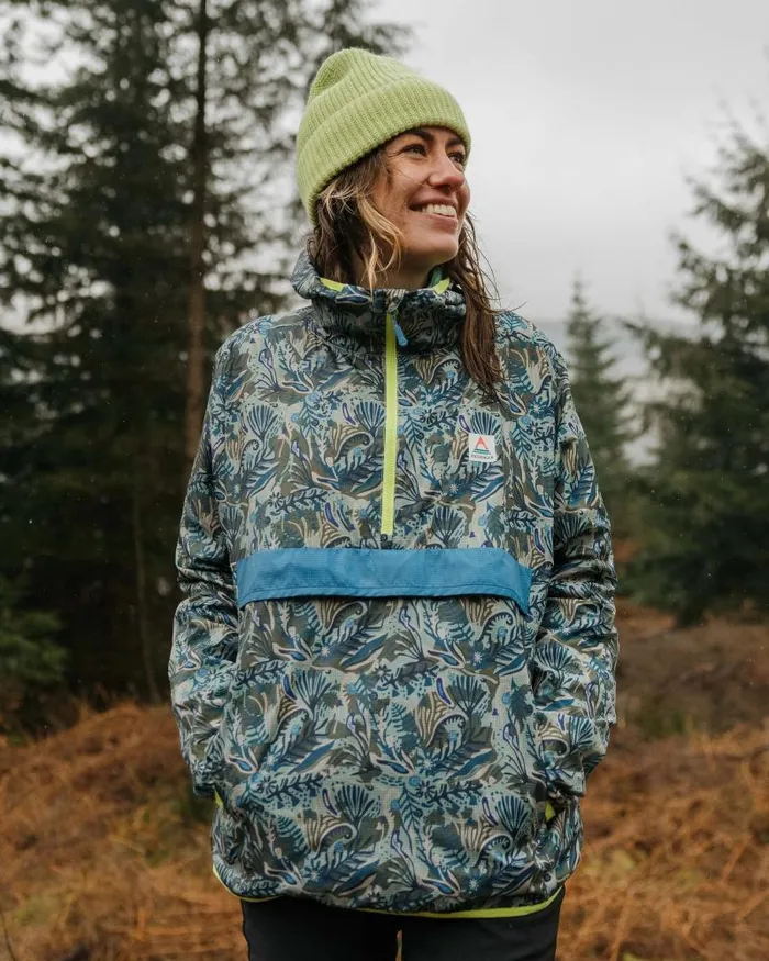 Passenger Jackets Viento Recycled Windshell Smock Abstract Seaweed Pistachio Abstract Seaweed Pistachio 8211 Women