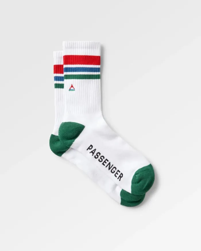 Passenger Socks Organic Midweight Crew Socks White White 8211 Men