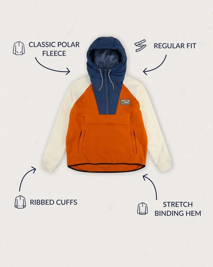 Passenger Tops Alexander Recycled Polar Hooded Fleece Sunrise Orange Sunrise Orange 8211 Women