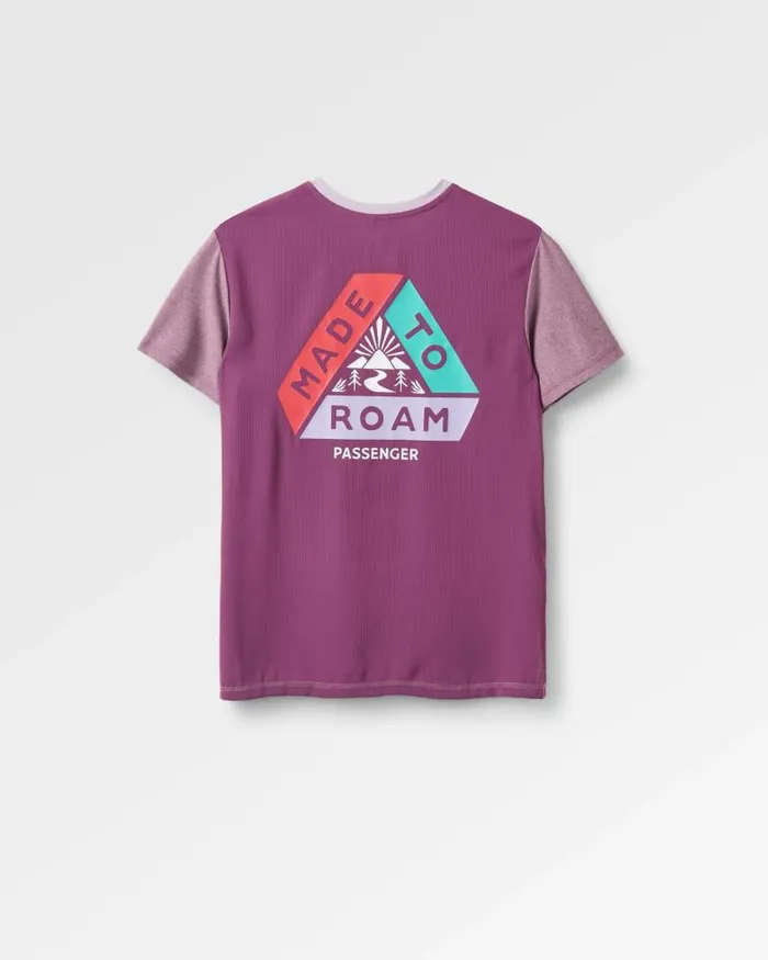 Passenger Tops Aurora Marl Active TShirt Berry Marl Berry Marl 8211 Women