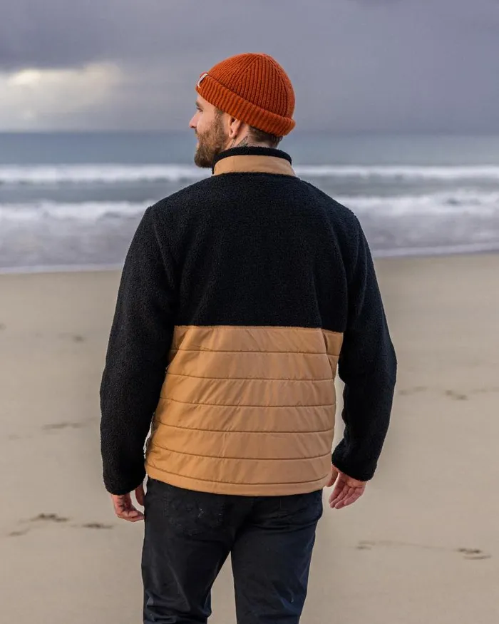 Passenger Tops Born Explorer Recycled PolarLined Sherpa Fleece Black Black 8211 Men