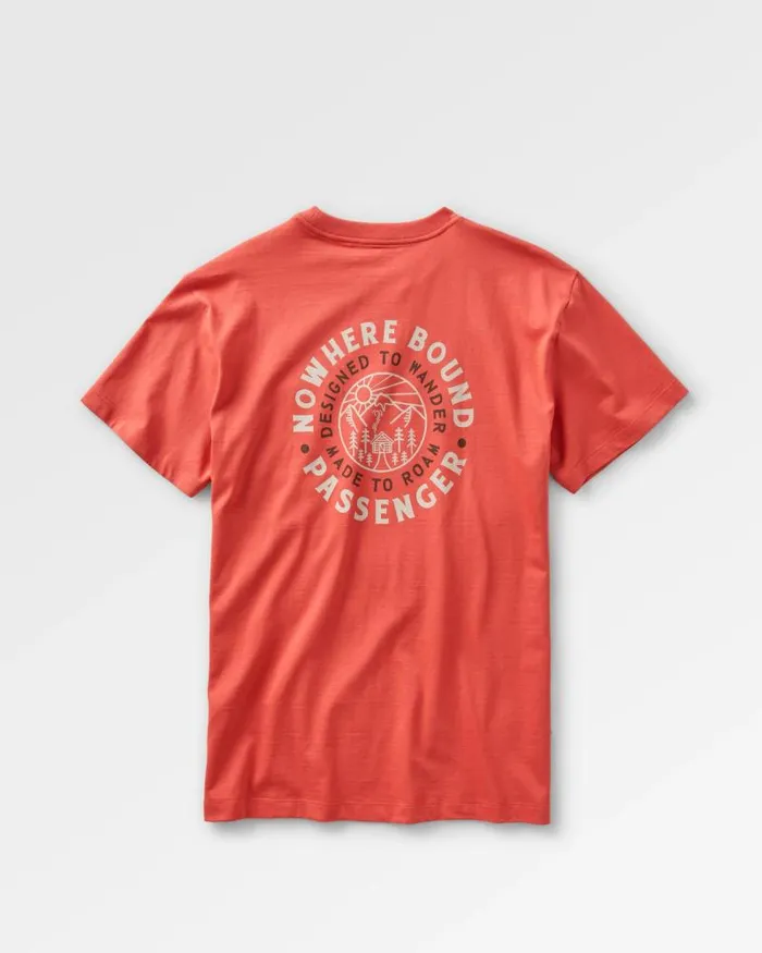 Passenger Tops Cabin Recycled Relaxed Fit TShirt Cardinal Cardinal 8211 Men