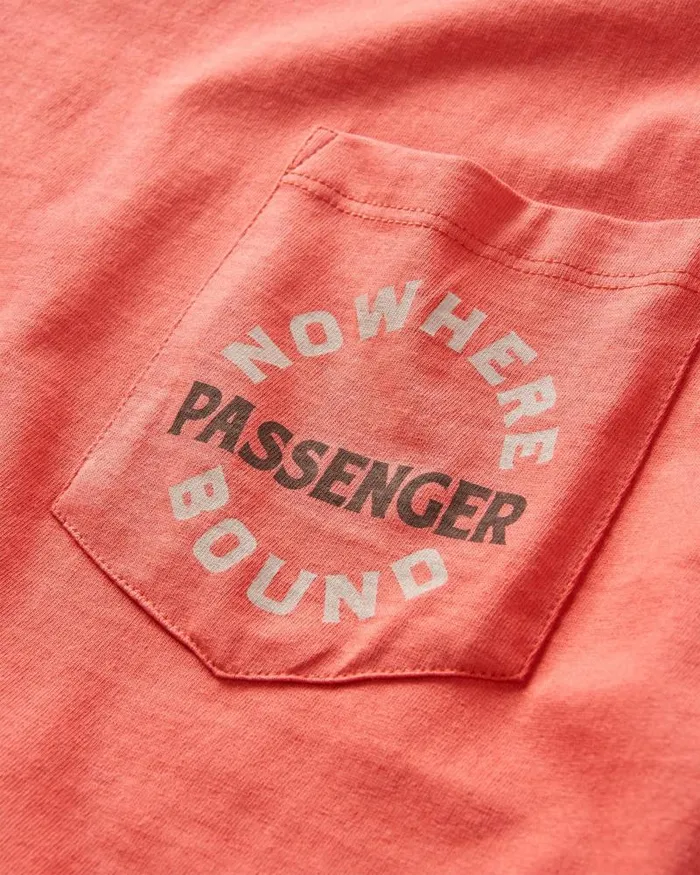 Passenger Tops Cabin Recycled Relaxed Fit TShirt Cardinal Cardinal 8211 Men